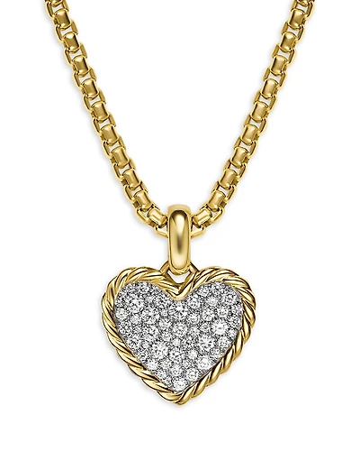 Pave Heart Amulet