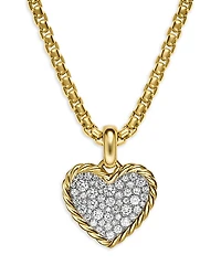 Pave Heart Amulet