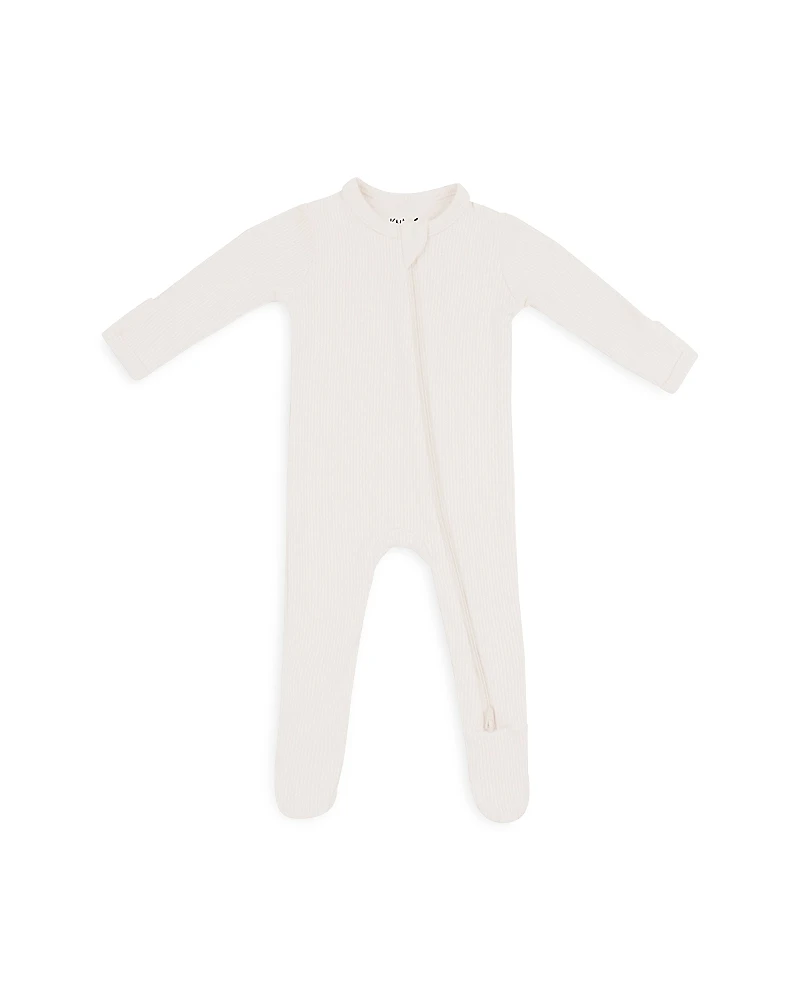 Kyte Baby Unisex Zip Up Ribbed Footie