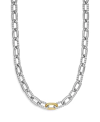 David Yurman 18K Yellow Gold & Sterling Silver Dy Madison Link Chain Necklace, 18.5
