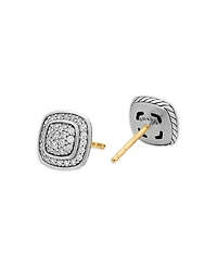 Petite Albion® Stud Earrings with Pavé Diamonds