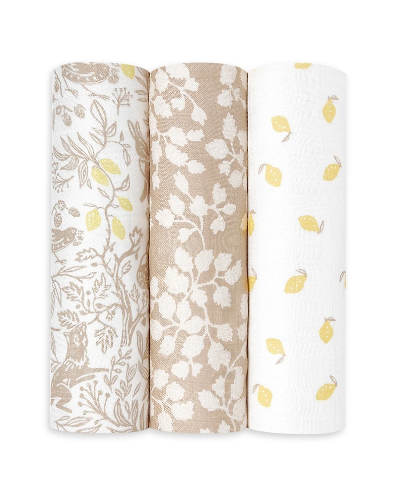 Aden and Anais Silky Soft Swaddles Woodland, 3 Pack