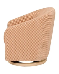 Madison Swivel Glider Velvet Checker