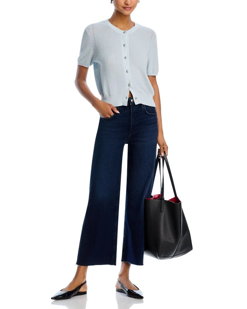 Epic Andi High Rise Cropped Wide Leg Jeans Ashland