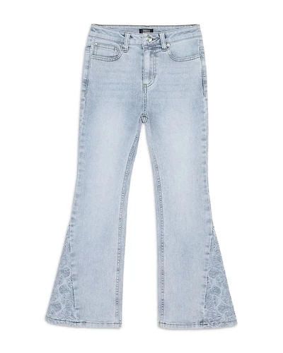 Girls' Floral Embroidered Flare Leg Jeans - Big Kid