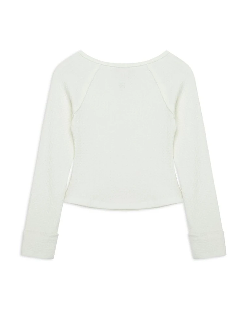 Girls' Keyhole Knit Top - Big Kid