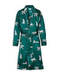 Men's Mulberry Silk Panthère de Nuit Robe