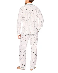 Jingle Paws Brushed Cotton Twill Printed Pajama Set