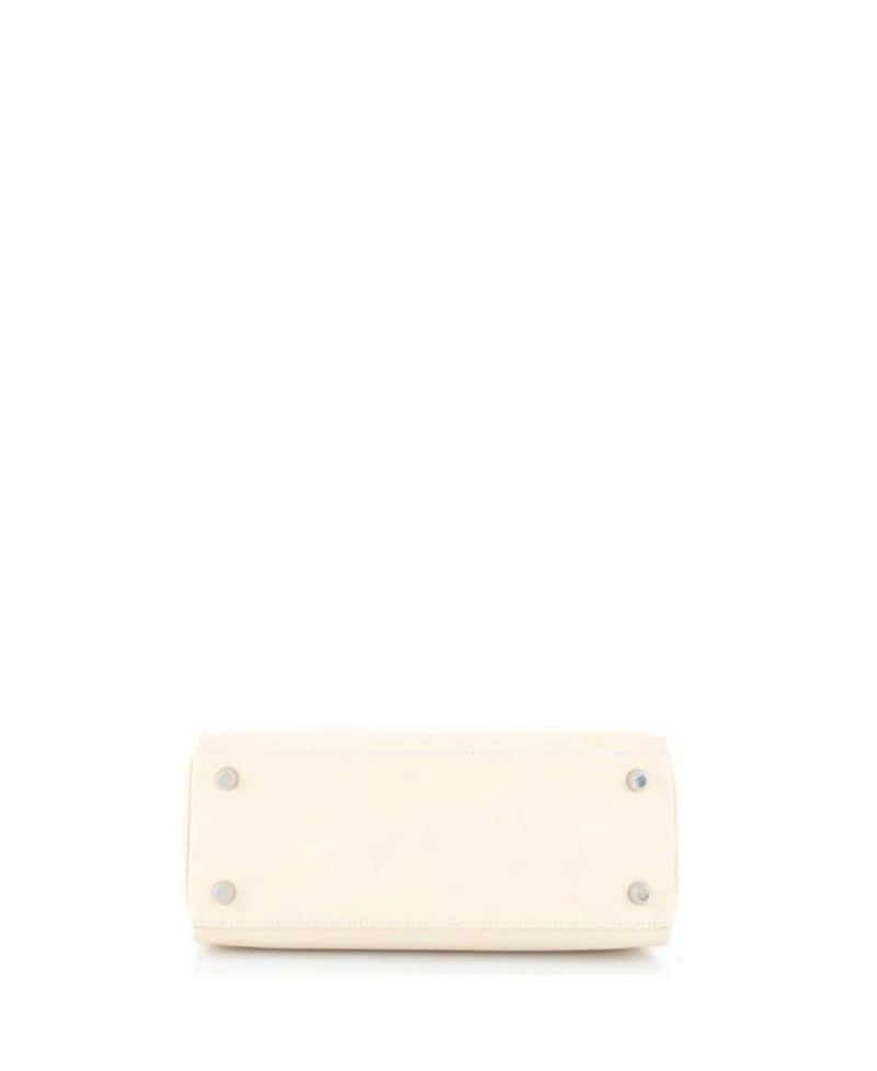 Kelly 25 Handbag Light Swift with Palladium Hardware