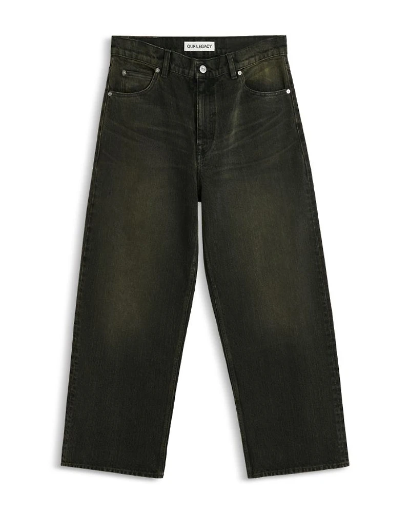 Wide Leg Jeans Black Sand
