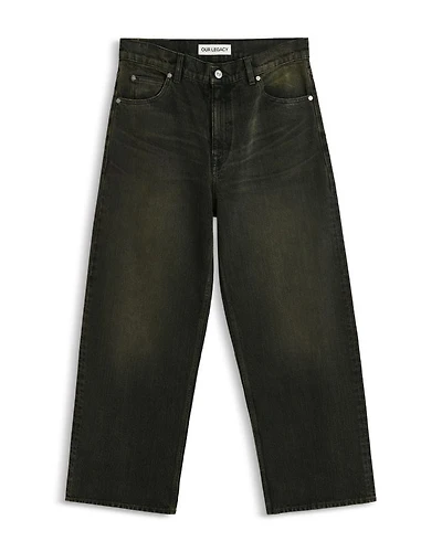 Wide Leg Jeans Black Sand