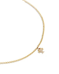 Petit Poison OJ Ruby & Gray Diamond Fish Pendant Necklace in 18K Yellow Gold, 14.76"