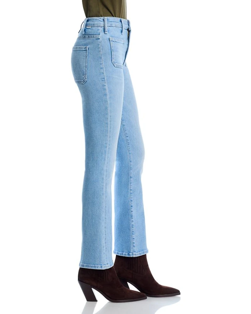 Hustler Patch Pocket High Rise Ankle Jeans Tune Out