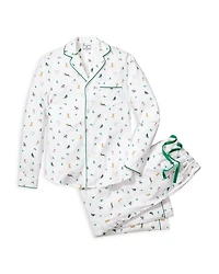Jingle Paws Brushed Cotton Twill Printed Pajama Set