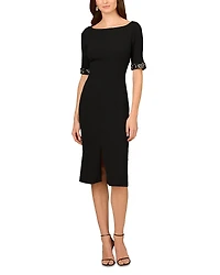 Aidan Mattox Beaded Cuff Dress