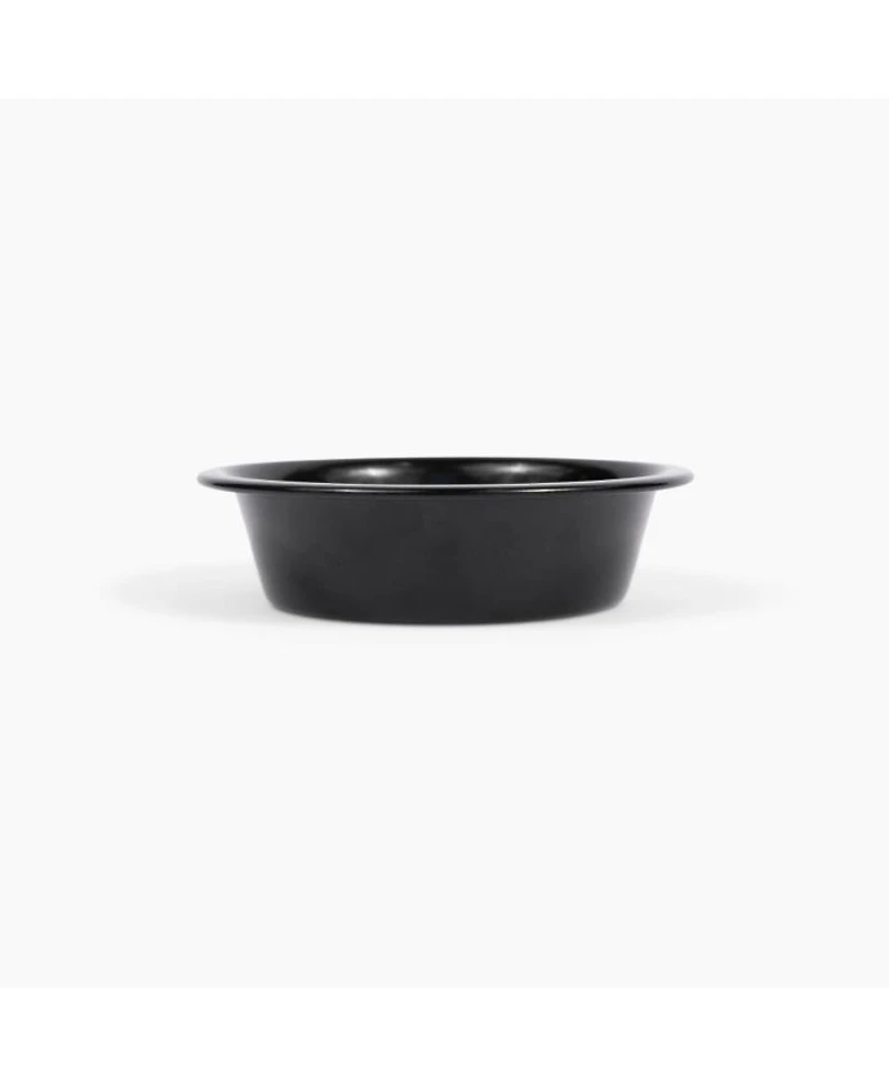 Medium Smoke Grey Double Bowl Pet Feeder, 1 Quart Bowls