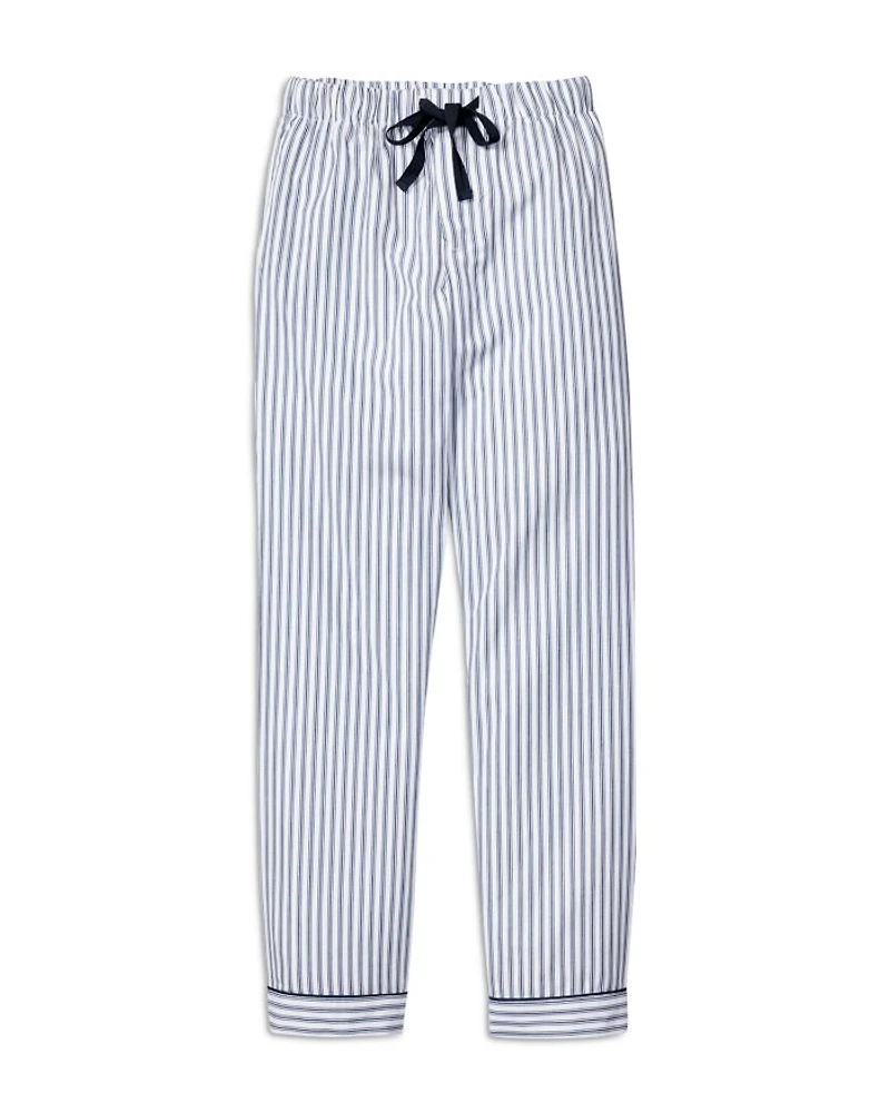 Cotton Twill Ticking Stripe Pajama Pants