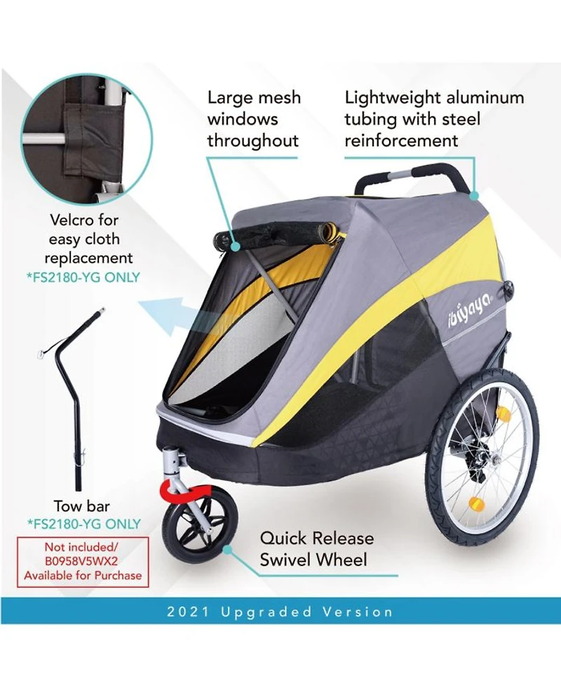 Hercules Large Pet Stroller for One Large or Multiple Medium Dogs