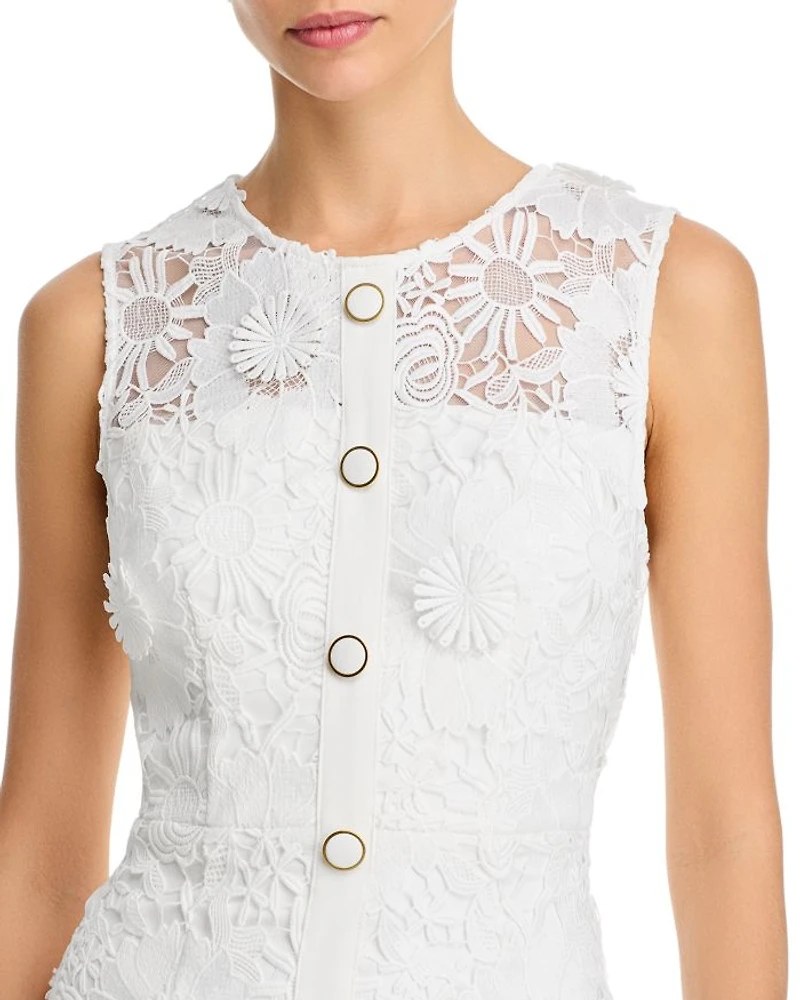 Judy Cady Lace Combo Mini Dress