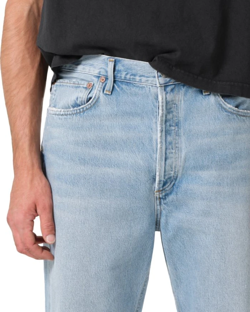90s Relaxed Fit Mid Rise Jeans Force Blue