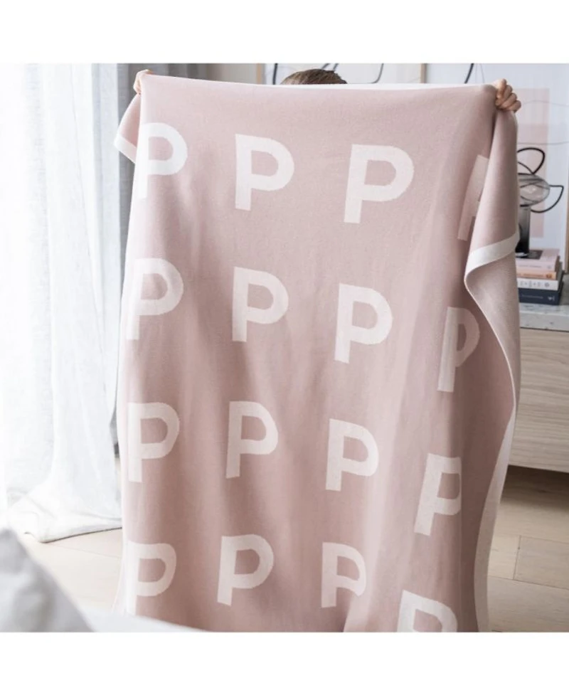 Unisex Ballet Pink Multi Letter Blanket - Baby, Little Kid