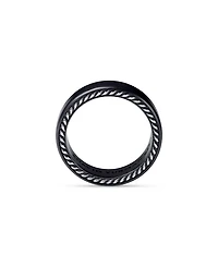 Men's Streamline® Band Ring Black Titanium, 6mm