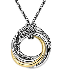 David Yurman Crossover Small Pendant Necklace with 14K Gold