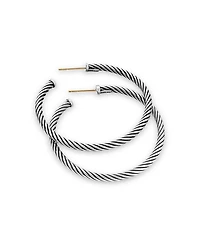 Cable Hoop Earrings