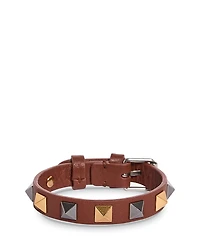 Valentino Garavani Stud Embellished Leather Bracelet