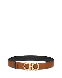 Salvatore Ferragamo Women's Gancini Reversible Leather Belt