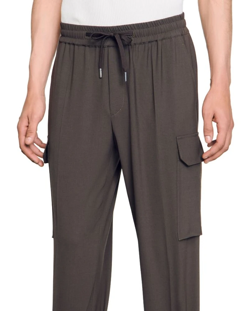 Elasticated Cargo Trousers