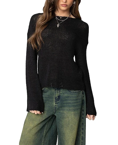 Edikted Drop Shoulder Light Knit Sweater