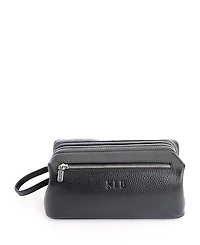Royce New York Classic Leather Toiletry Bag