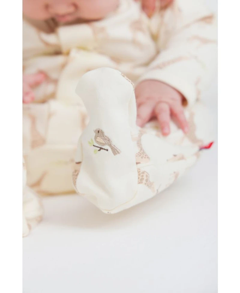 Unisex Cotton Giraffe Footie - Baby