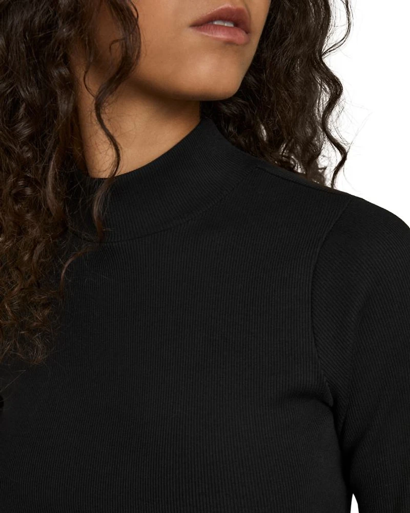 Polly Ribbed Roll Neck Top