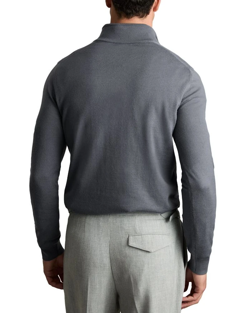 Half Zip Funnel Merino Sweater