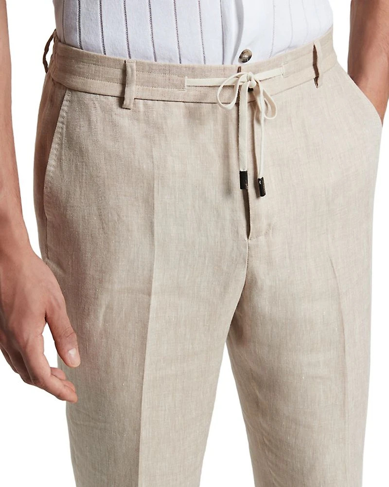 Linen Drawstring Jogger Pant