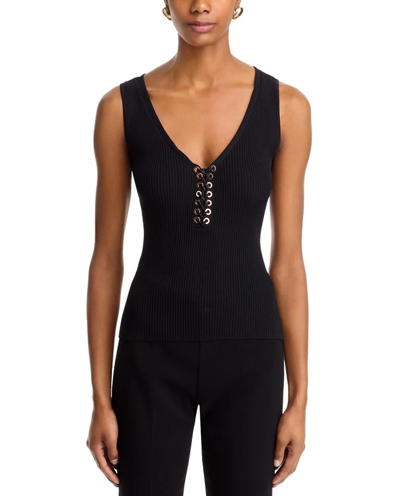 Pacey V Neck Sleeveless Sweater