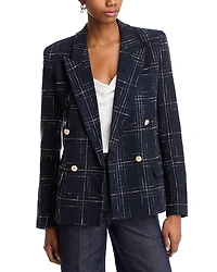 Generation Love Maverick Windowpane Tweed Blazer
