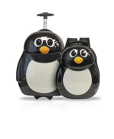Tucci Italy Penguin Buddy Kids Backpack Suitcase, Set of 2