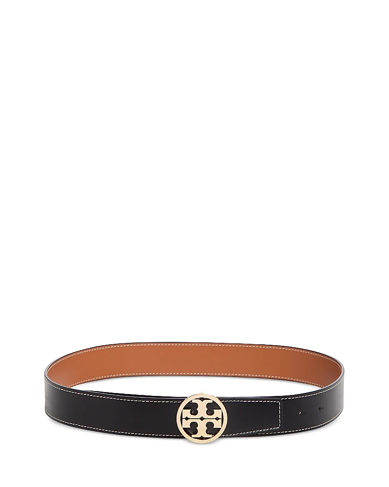 Tory Burch Women's Miller Logo Reversible Leather Belt