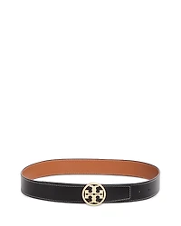 Tory Burch Women's Miller Logo Reversible Leather Belt