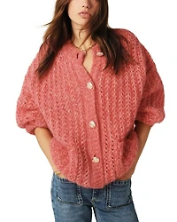 Bosic Round Neck Cardigan Sweater