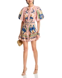 The Dream Garden Pink Mini Dress