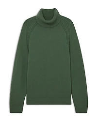 Stratus Wool & Nylon Seam Detail Regular Fit Turtleneck Sweater