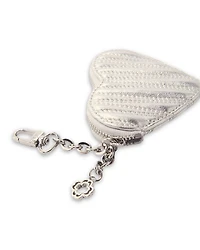 Quilted Metallic Heart Purse