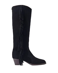Women's Fringed Suede Cowboy Boots