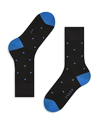 Mercerized Cotton & Nylon Dot Dress Socks