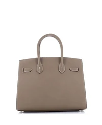 Pre-Owned HERMES Pre-Owned Hermes Birkin 30 Handbag Grey Epsom with Palladium Hardware
