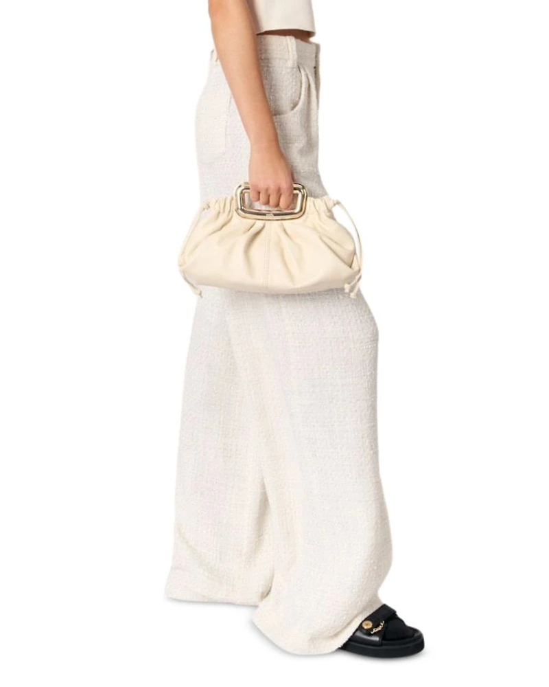 Wide Leg Tweed Trousers